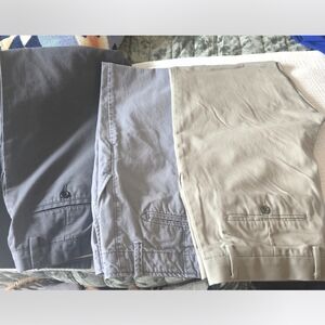 Men's Chinos Set Of 3 In Dark Gray Light Gray And Tan